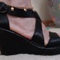 Born Women's Strappy Ankle Strap Textured Wedge Platform Sandal Shoes - W3355 - Size 7 - NWOT!