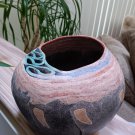 Vintage Signed Coco Schoenberg (French, B. 1939) Unglazed Ceramic Organic Form Vessel - NWOT!