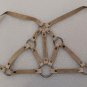 Free People Pax Harness Vest Ivory Leather #CP254022 - Size L - New with Tag!