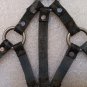 Free People Pax Harness Vest Grey Navy Leather #CP24723 - OSFM - New with Tag!