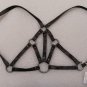 Free People Pax Harness Vest Grey Navy Leather #CP24723 - OSFM - New with Tag!