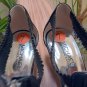 Michael Kors Moxley Black Leather Zipper Buckle Wedge Heel Sandals  - Size 7 - NWT!
