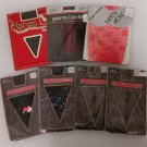 VTG Fashion Collection Plus Pantyhose - 7 pairs - Sparkling, Glittering, Hearts, Lace Accents!
