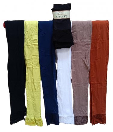 VTG Venezia Footless Lace Ankle Tights Fashion Color Selection Plus Size - Lot of 7 pairs!