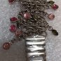 Betsey Johnson Women's BJ4011 Fashion Hanging Stones Silver-tone Bracelet Watch New in Box