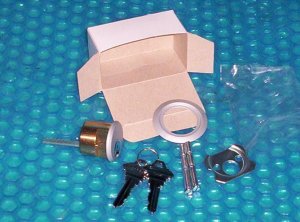DETEX CONTROL  RIM CYLINDER  W/KEY        stk#(1097)