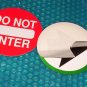 Automatic Door "Do Not Enter" Label (812)