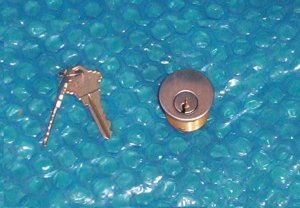 COMMERCIAL STEEL DOOR LOCK Cylinder  1"X 1 1/4"  (870)
