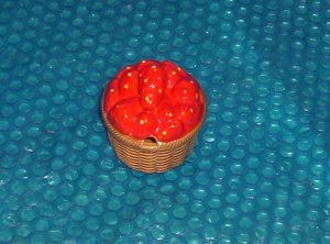 Vintage Strawberry Basket Sugar Bowl                     stk#(916)