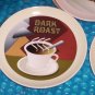 Art Deco Porcelain Plates 6.5" coffee 86309 stk#(1005)
