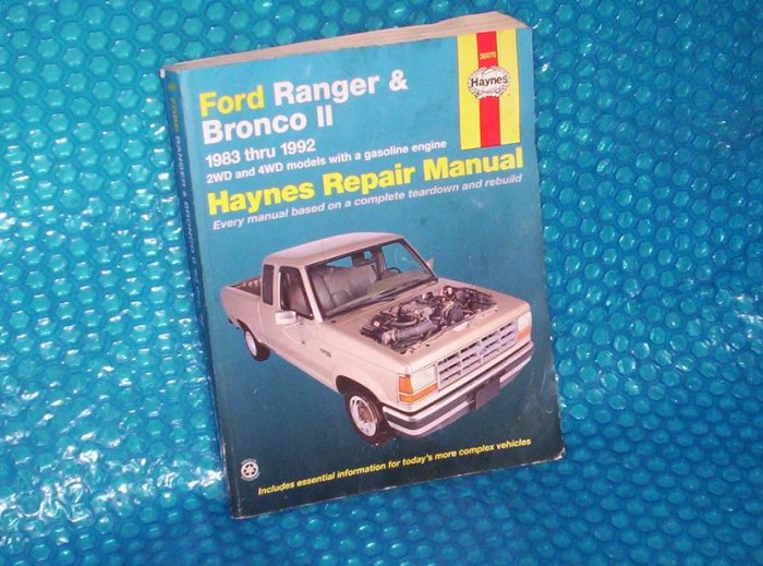 Haynes book ford ranger #1