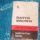 David Brown Tractor Instruction Book  publication No TP638 stk#(1224)