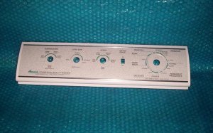 AMANA Washer LWA80AW  - CONTROL PANEL  Face Cover  # 38558W  stk#(1264)