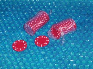 Poker chips Red stk#(2140)
