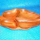 Vintage Wooded Leaf  Shaped Dishstk#(2955)