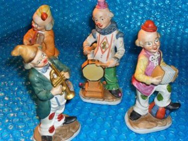 Ceramic Musical Clowns -stk#(3010)