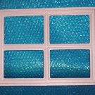 GARAGE DOOR  WINDOW  Insert "stockton"  12 1/2"x 16 1/2" set of 8 stk#(2036)