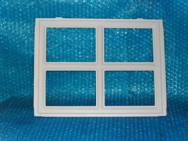 GARAGE DOOR  WINDOW  Insert "stockton" set of six, 12 1/2"x 16 1/2"  stk#(2036)