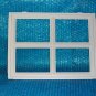 GARAGE DOOR  WINDOW  Insert "stockton" set of six, 12 1/2"x 16 1/2"  stk#(2036)