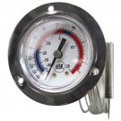 Miljoco V20362002 -40-65°F 2" Flush Mount Thermometer for Walk-In Cooler  stk#(3011)A4,b3
