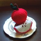 Crochet Apple & Apple Slice Decorative Pieces
