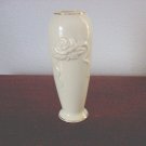 Lenox Vase 6" Tall Handcrafted Embossed Rose Gold Trim