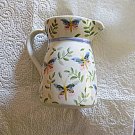 Andrea by Sadek Miniature Pitcher Butterflies & Leaves NEW