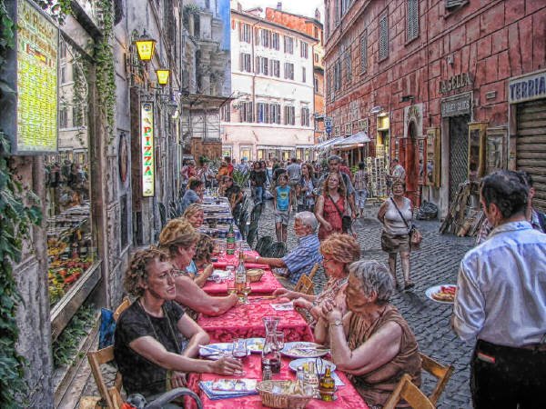 DINING OUTSIDE