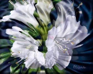 "LIQUID AZALEAS"  Metallic Print (24 x 36)