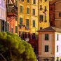 Tuscany Italy ART Camogli Harbor boats Italian PAINTING