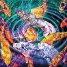 Koi Fish Original Abstract Canvas ART OIL PAINTING