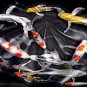 Japanese ART Koi in Blackness fish Feng shui PAINTING