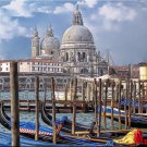 Blue Sky Over Grand Canal Italy ItalianTuscany Gondola ART PAINTING by McKenzie