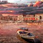 "Sailor Take Warning" Tuscany Italy ART Boats Italian PAINTING by McKenzie