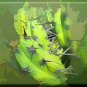 Abstract Green Cactus ART ORIGINAL MCKENZIE PAINTING