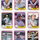 1981 Fleer Atlanta Braves Team Set-26 Cards