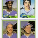 1981 Topps Traded Atlanta Braves Team Set-4 Cards