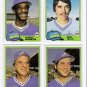 1981 Topps Traded Atlanta Braves Team Set-4 Cards
