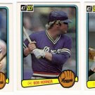 1983 Donruss Atlanta Braves Team Set-28 Cards