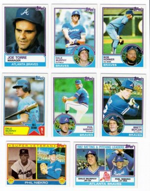 1983 Topps Atlanta Braves Team Set-30 Cards