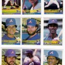 1984 Donruss Atlanta Braves Team Set-22 Cards