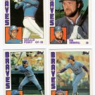 1984 Topps Traded Atlanta Braves Team Set-4 Cards