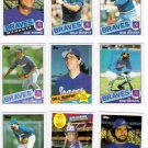 1985 Topps Atlanta Braves Team Set-30 Cards