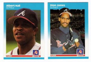 1987 Fleer Update Atlanta Braves Team-2 Cards