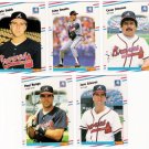 1988 Fleer Update Atlanta Braves Team Set-6 Cards