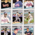 1989 Fleer Atlanta Braves Team Set-21 Cards