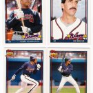 1991 Topps Traded Atlanta Braves Team Set-4 Cards
