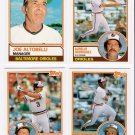 1983 Topps Traded Baltimore Orioles Team Set-4 Cards