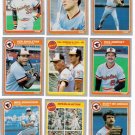 1985 Fleer Baltimore Orioles Team Set-28 Cards