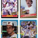 1985-87 Donruss Highlights Baltimore Orioles-4 Cards